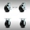 Service Caster 6 Inch Stainless Steel Polyolefin Caster Set with 2 Brakes/Swivel Lock 2 Rigid SCC-SS30S620-POB-TLB-BSL-2-R-2 - alternate 4